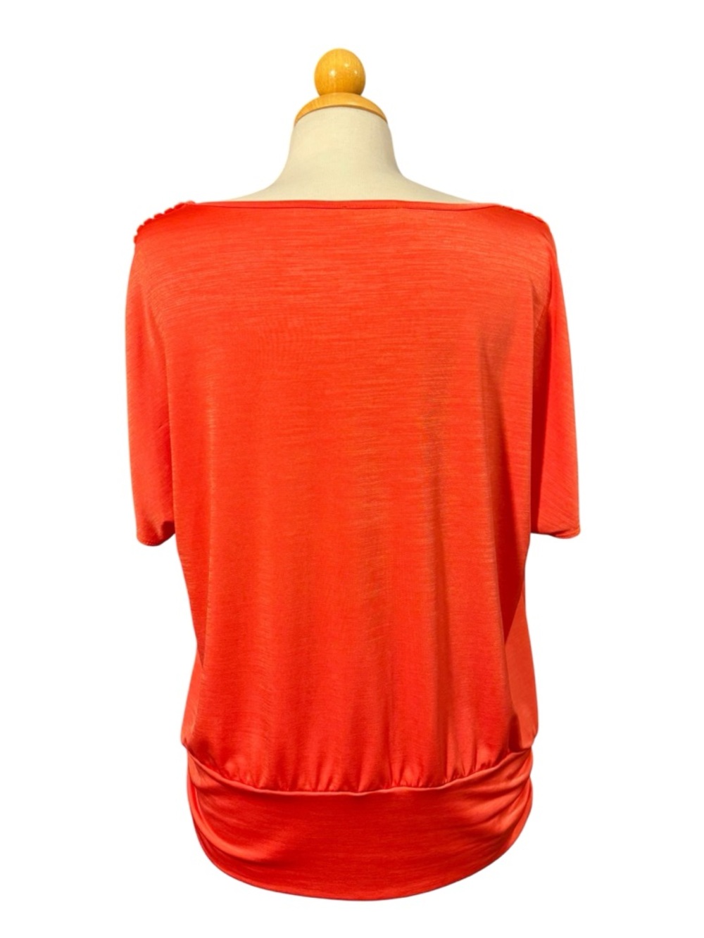 Alyx Bright Orange Scoop-Neck Short Sleeve Top - Picture 2 of 8